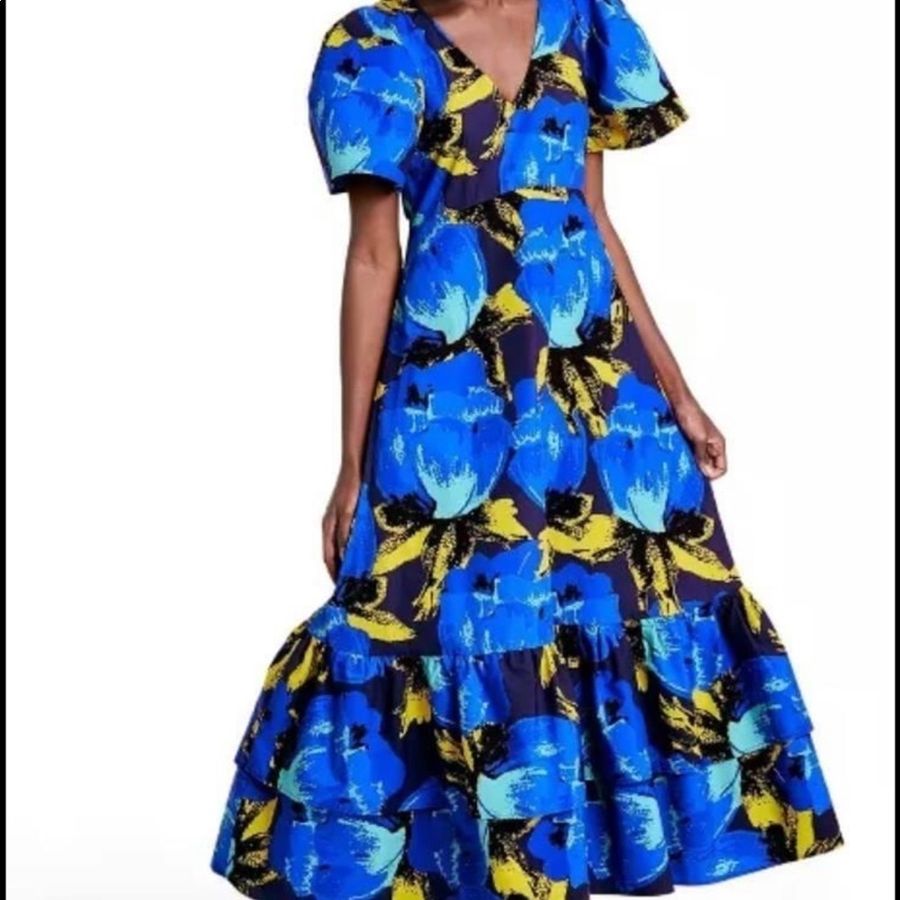 Christopher John Rogers Floral Dress Size 4 NWOT